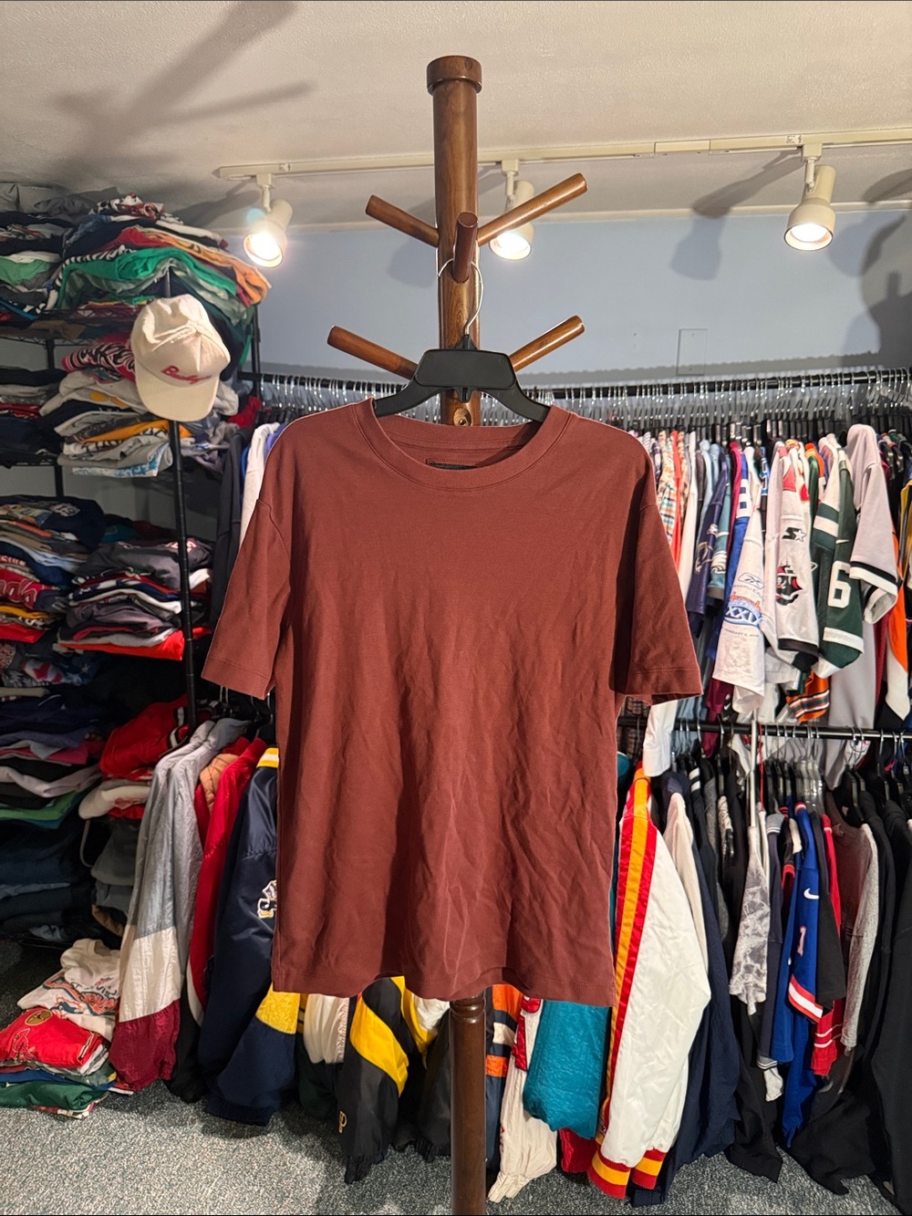 Men's Short Sleeve Crewneck T-Shirt - Brown